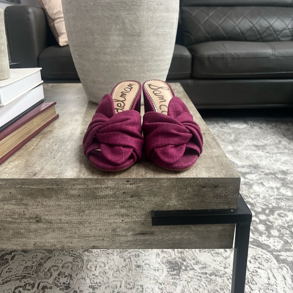SOLD Sam Edelman Women's Purple Slide Sandals
